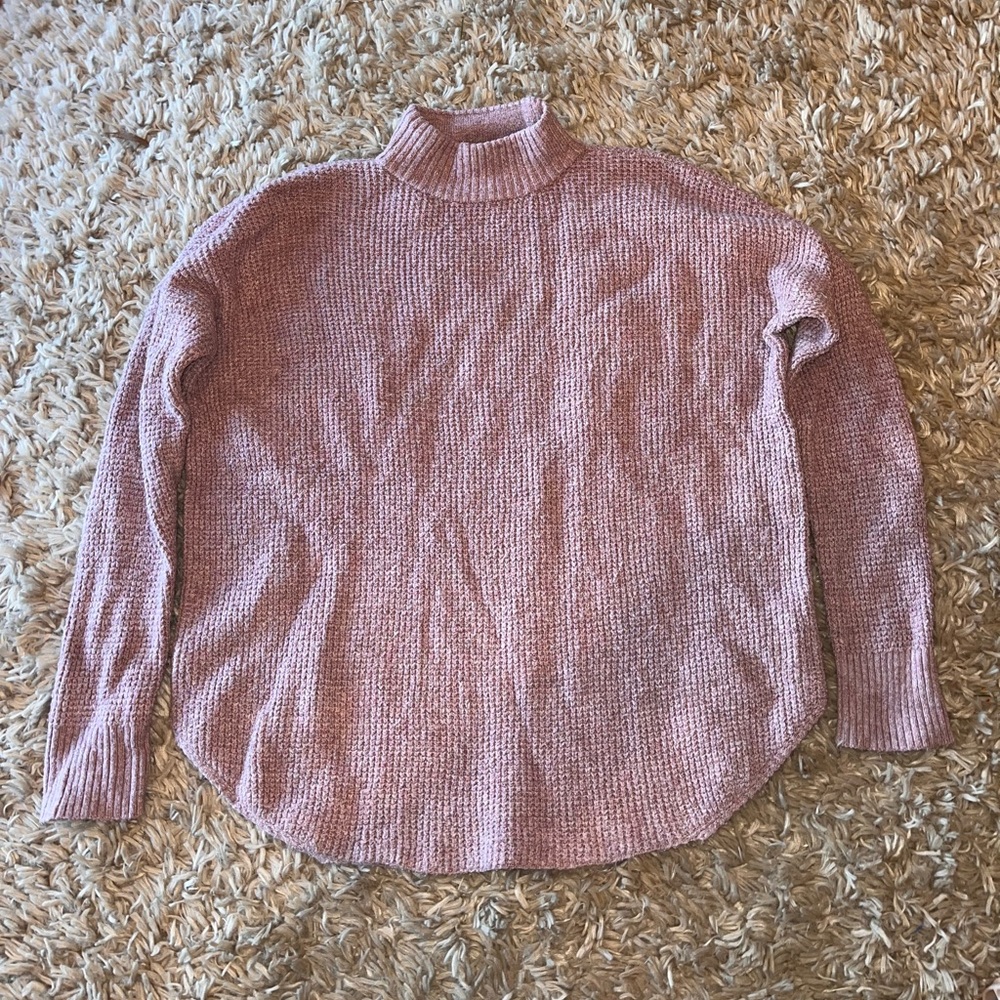 Mauve turtleneck sweater from American Eagle